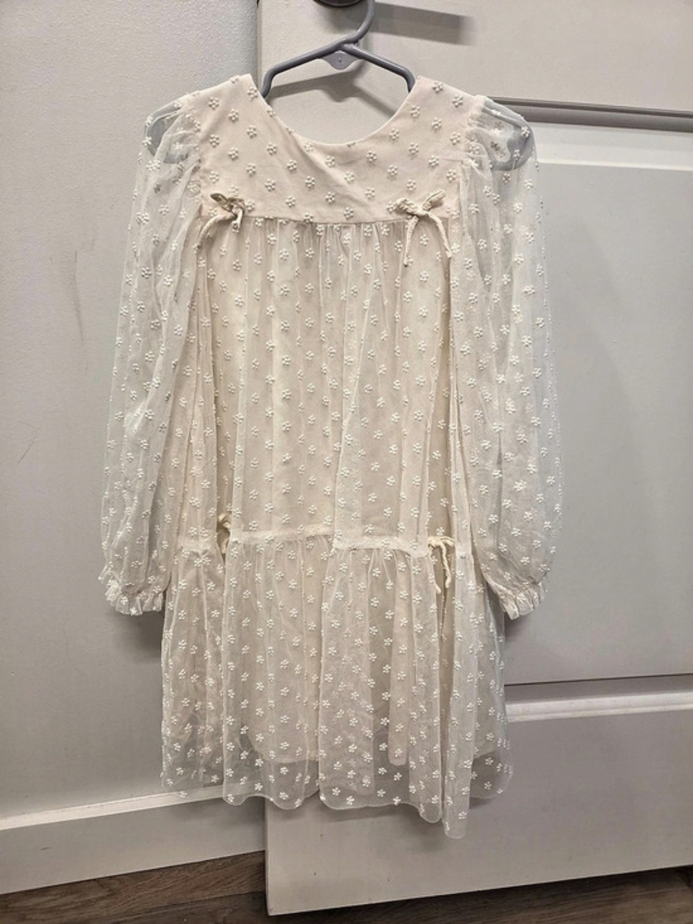 Zara Girls Cream Dress